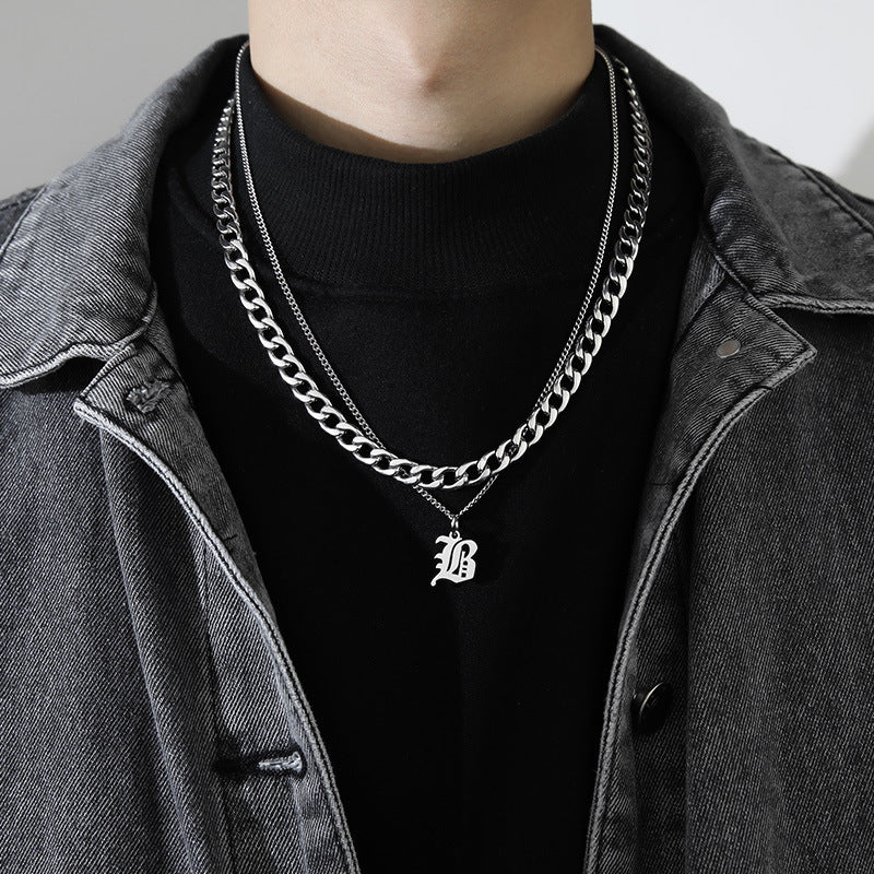 Collana Lettera Titanio