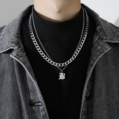 Collana Lettera Titanio