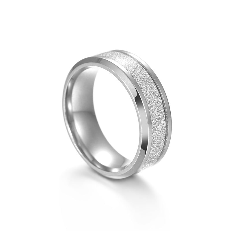 Anello titanio da uomo opaco