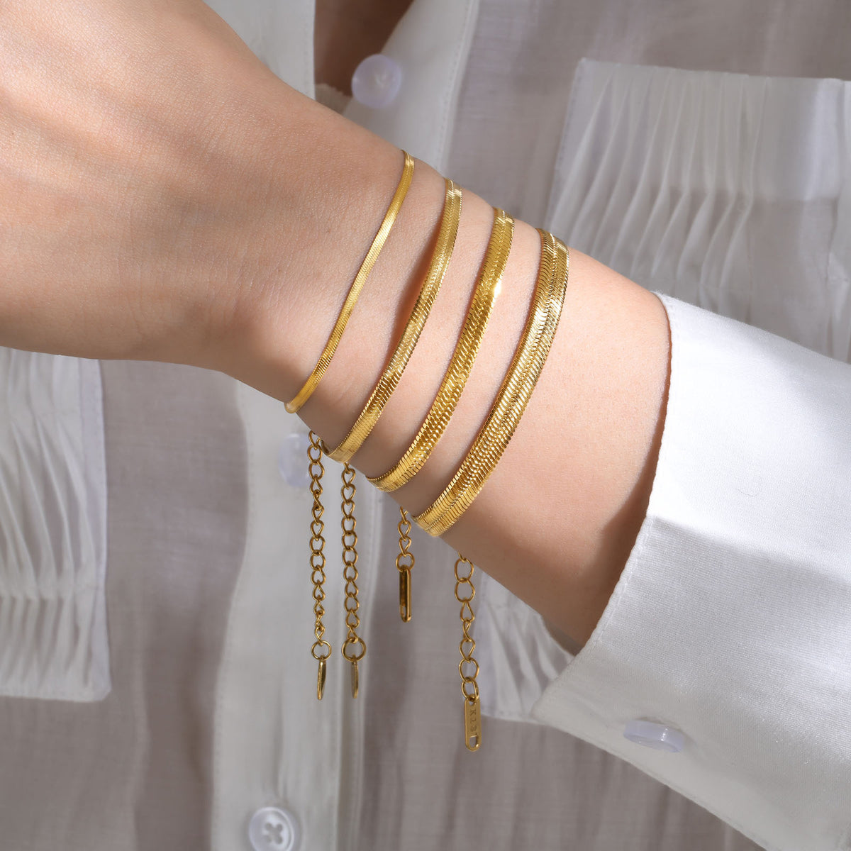 Bracciale acciaio serpente