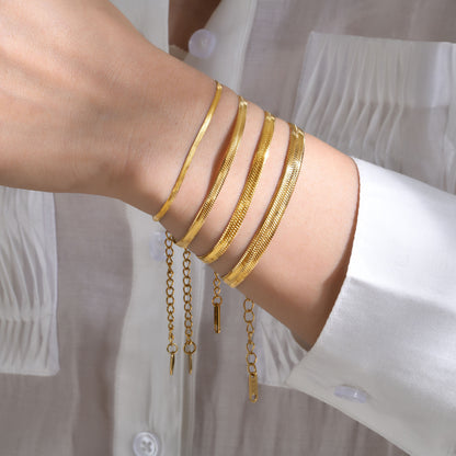 Bracciale acciaio serpente
