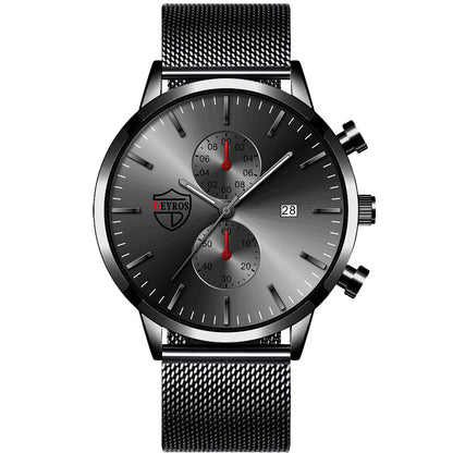 Orologio al quarzo con maglia e calendario