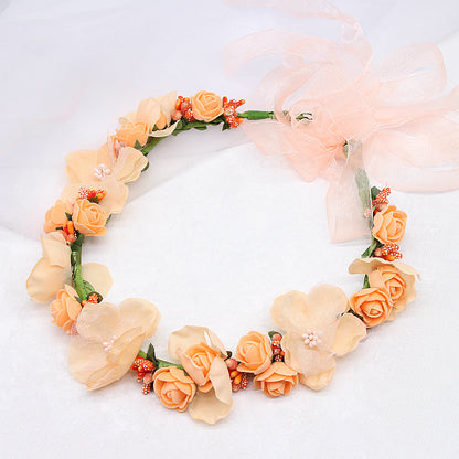 Corona floreale sposa