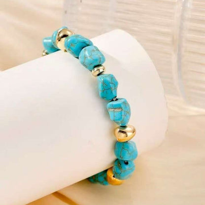 Braccialetto boho turchese unico