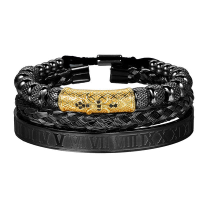 Bracciale scheletro intrecciato