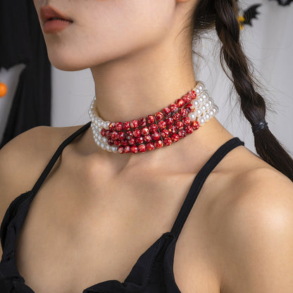 Collana gotica in perla