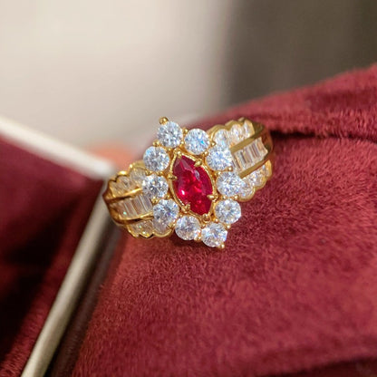 Anello occhio di cavallo rosso