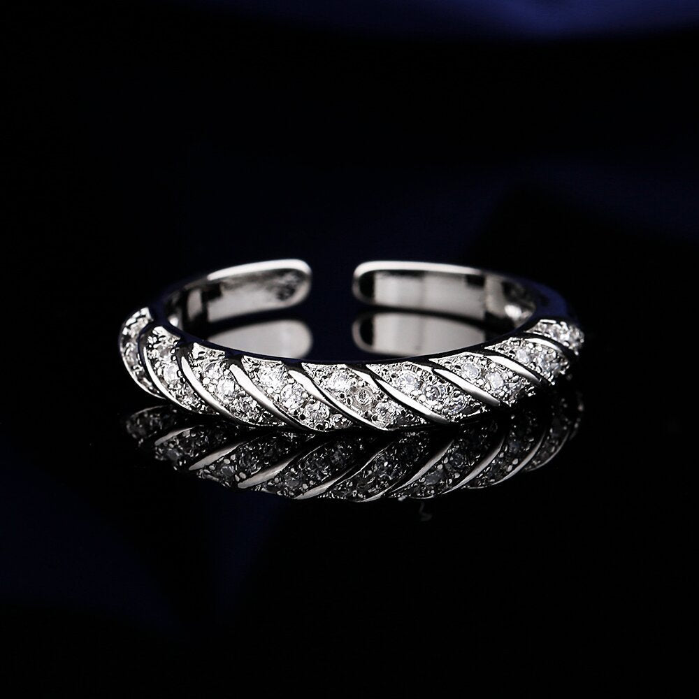 Anello Zircone Regolabile da donna