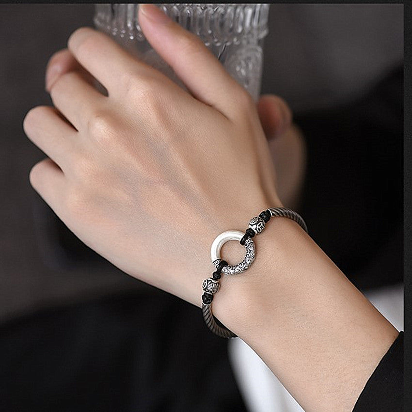 Bracciale Intrecciato in argento 999