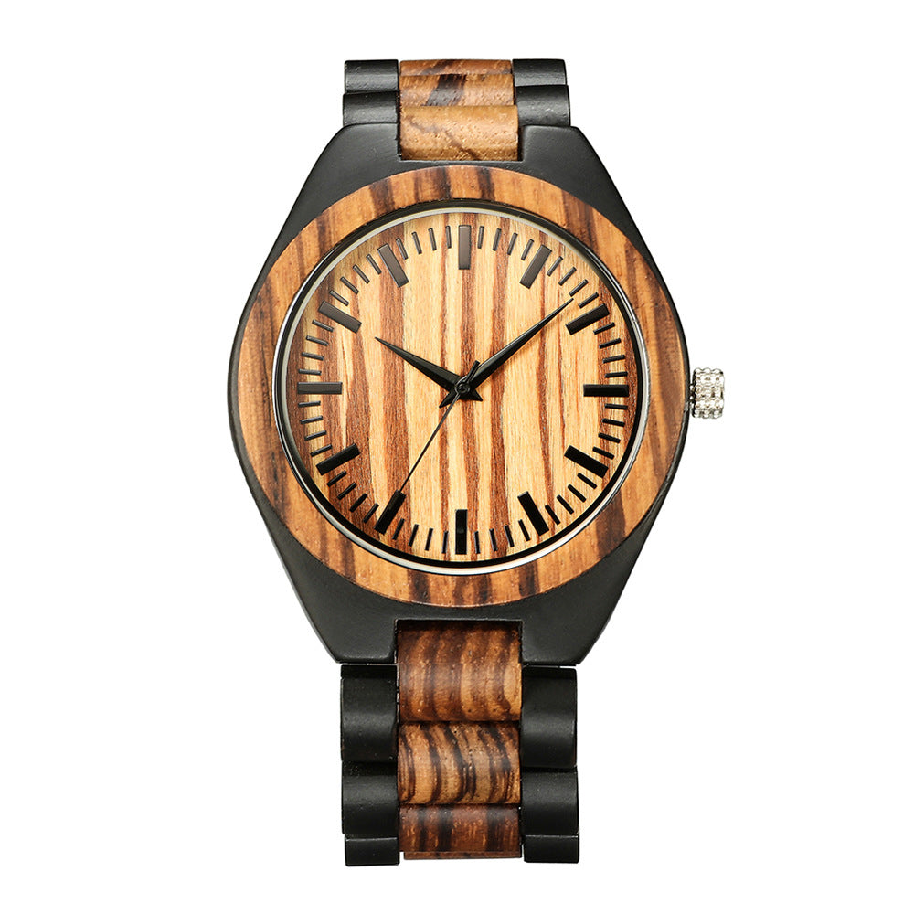 Orologio legno quadrante grande
