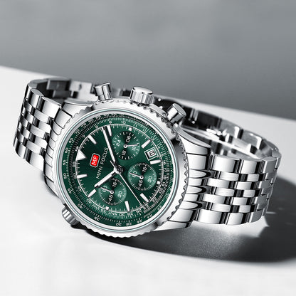 Orologio da uomo multifunzione elegante