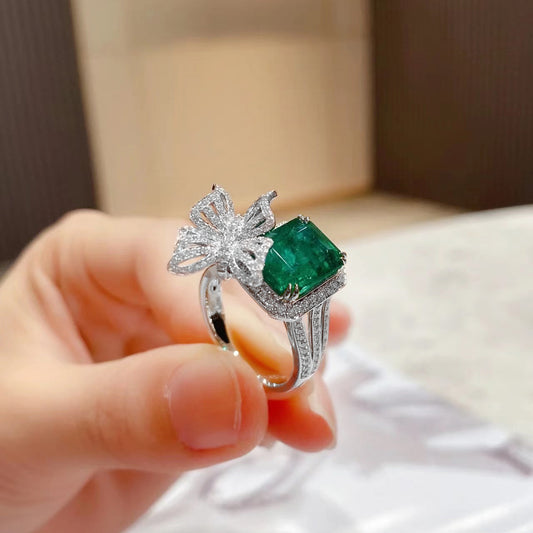 Anello farfalla verde