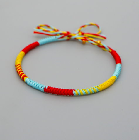 Bracciale natalizio corda