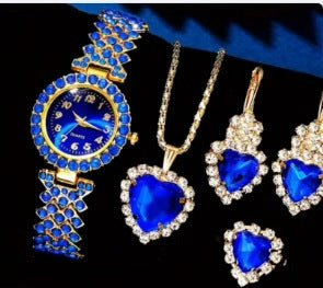 Orologio cristalli colorati