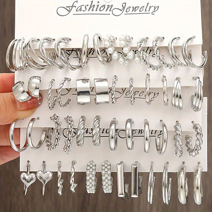 Set orecchini quadrati