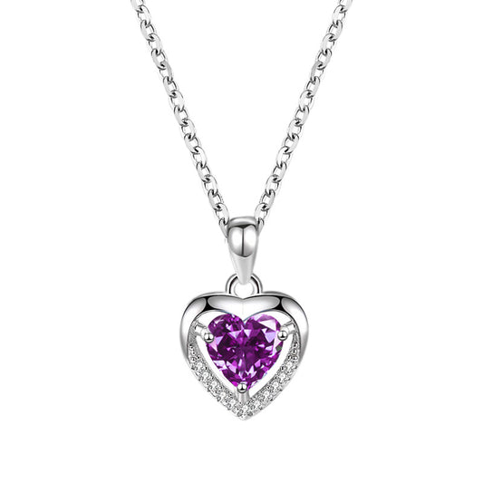 Collana cuore strass