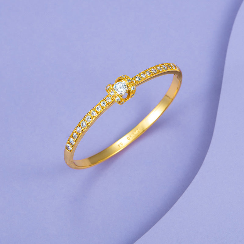 Bracciale placcato oro in ottone