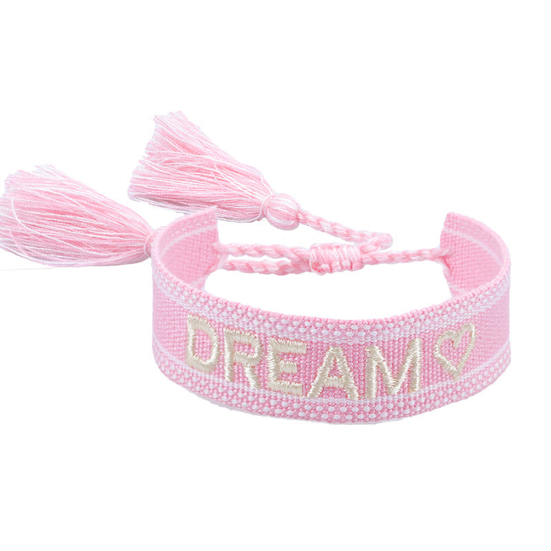 Bracciale coppia con ricamo