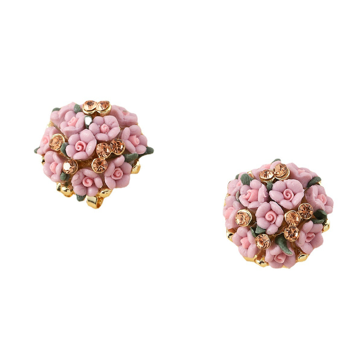 Orecchini fiore ceramica