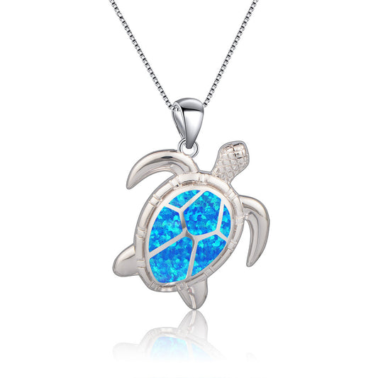 Collana tartaruga opale delicata