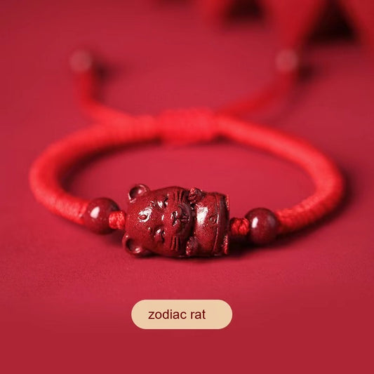 Braccialetto corda rossa zodiaco