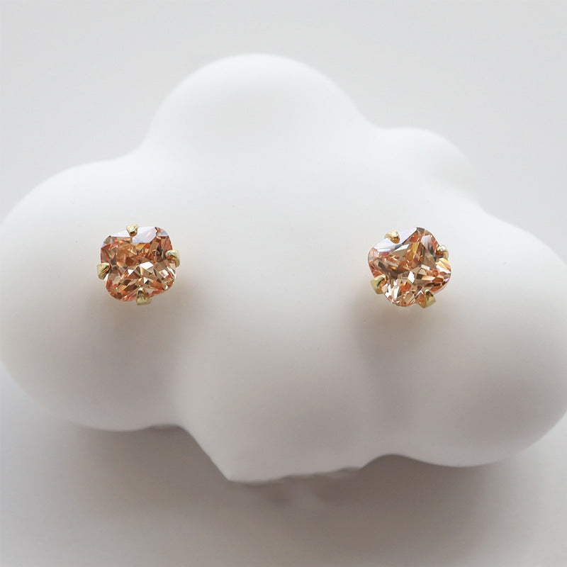 Orecchini citrino argento sterling