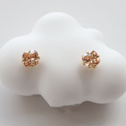 Orecchini citrino argento sterling