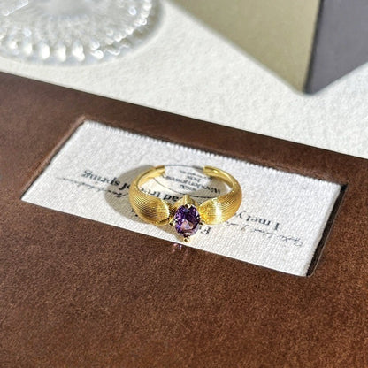 Anello con pietre multicolore