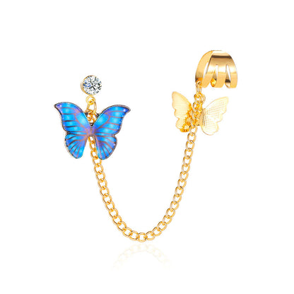 Orecchini farfalla multicolore