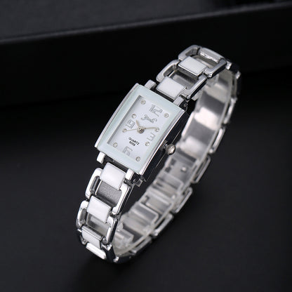 Orologio braccialetto quadrato diamantato