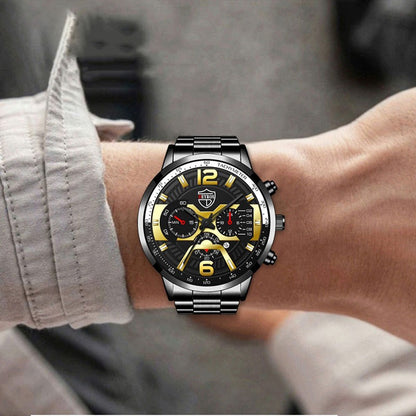 Orologio uomo calendario inox
