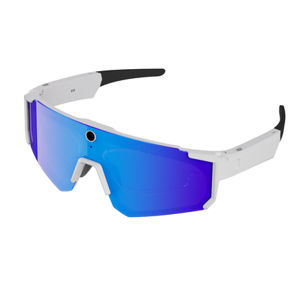 Smart glasses con fotocamera e registrazione audio