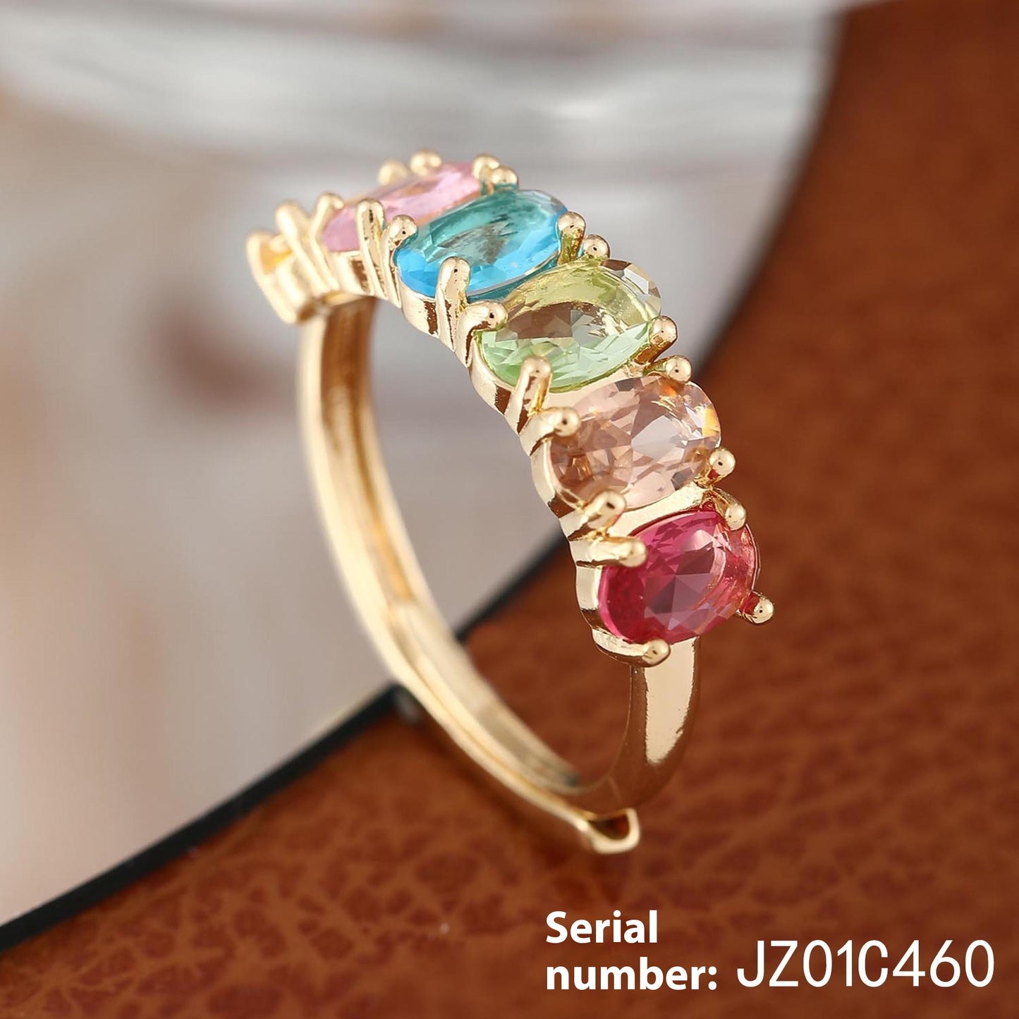 Anello zircone retrò da donna