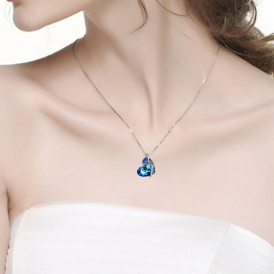 Collana cuore cristallo da donna