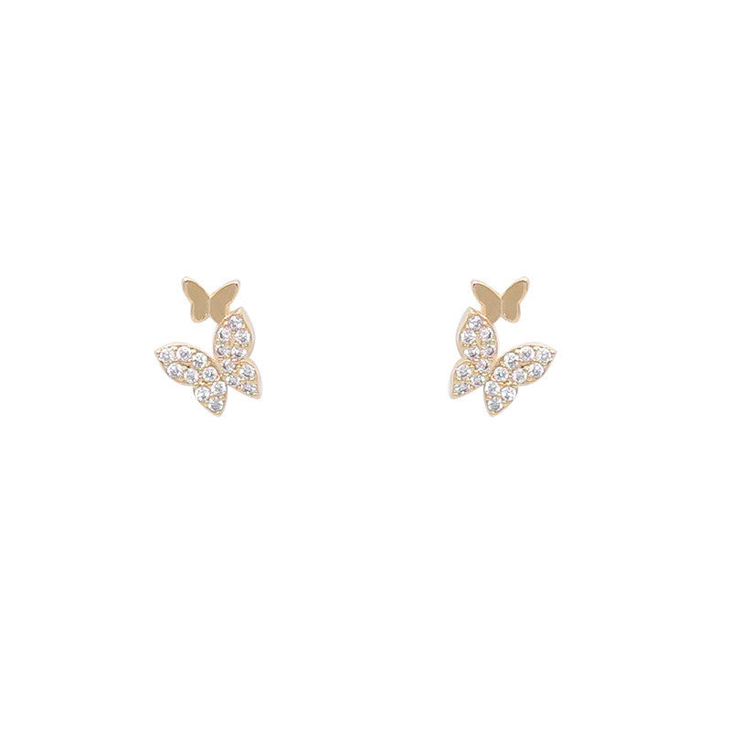 Orecchini farfalla argento donna