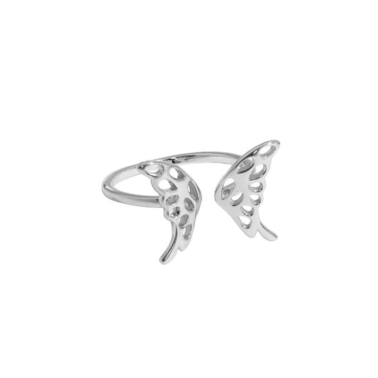 Anello farfalla argento 925 lucido