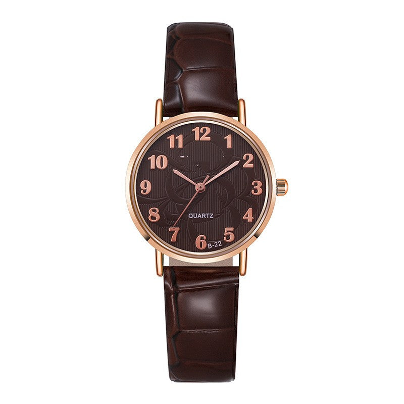 Orologio da donna impermeabile semplice al quarzo
