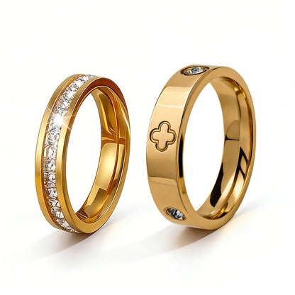 Set bracciale e anello diamanti