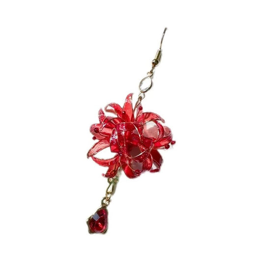 Orecchini loto rosso