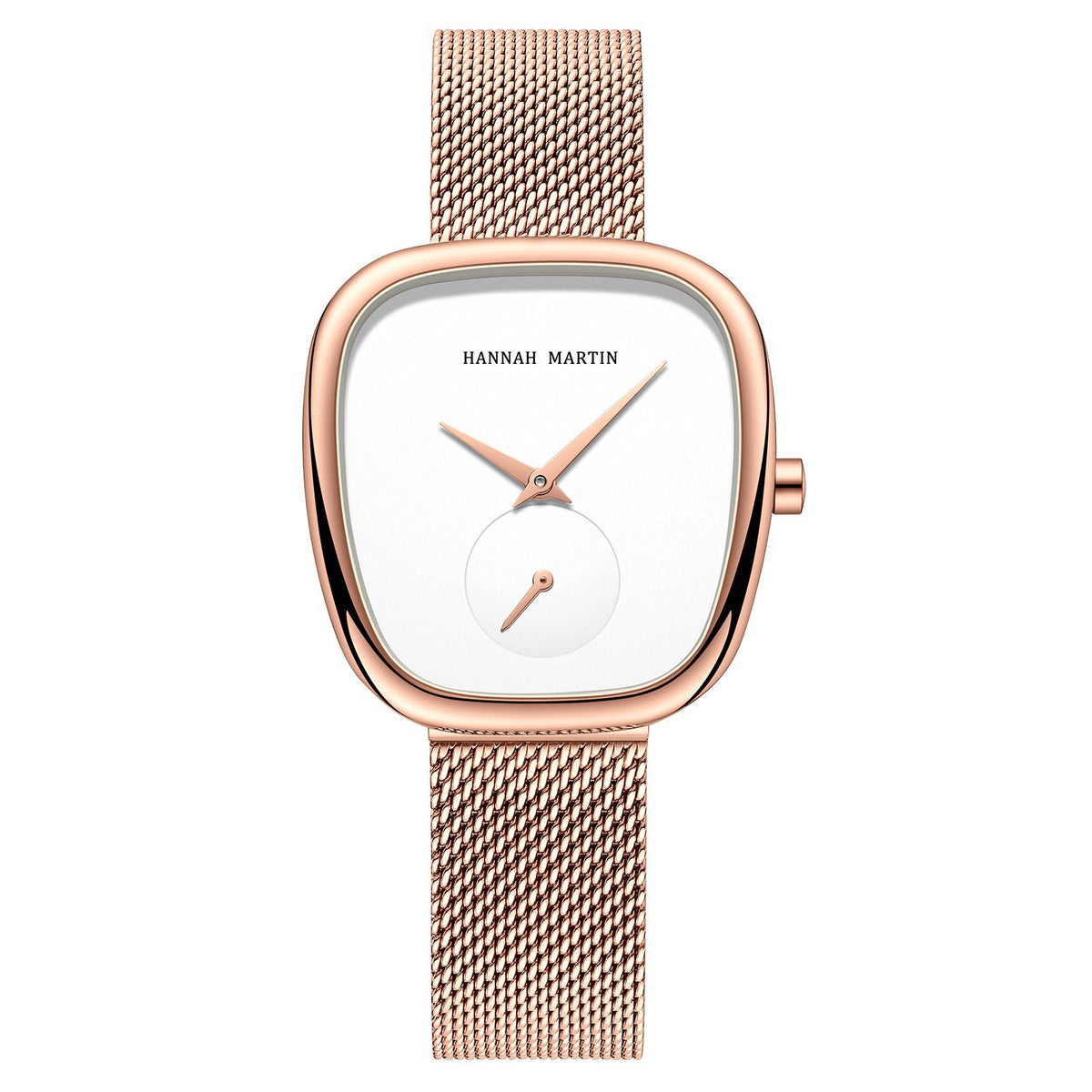 Orologio in acciaio con cinturino mesh