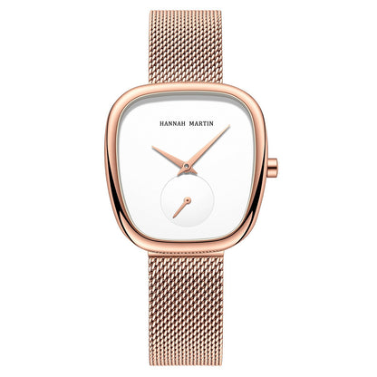 Orologio in acciaio con cinturino mesh