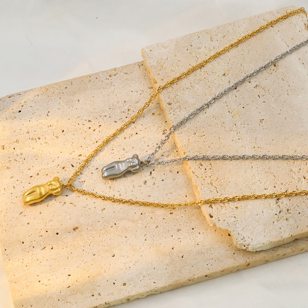 Collana clavicola acciaio