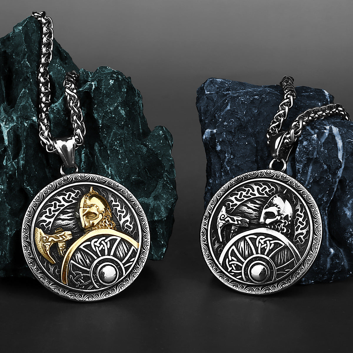 Collana pendente acciaio inox