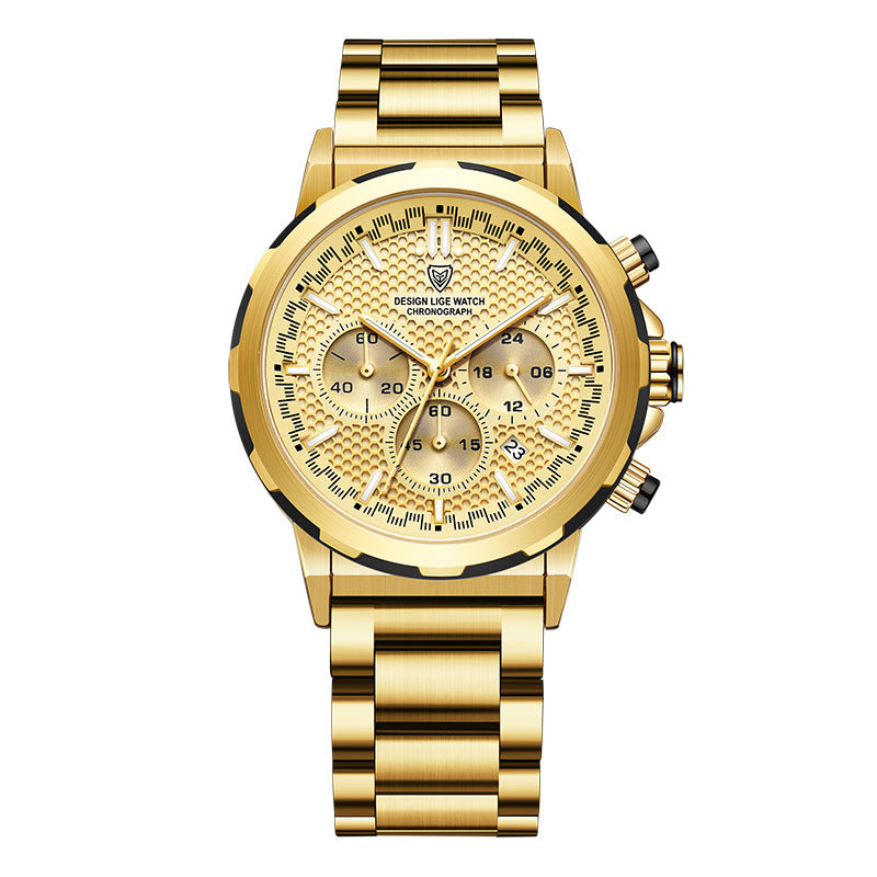 Orologio multifunzione in acciaio