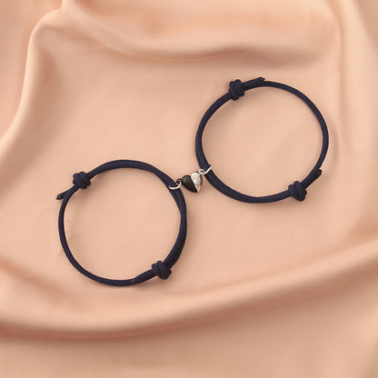 Bracciale coppia magnetico bianco e nero