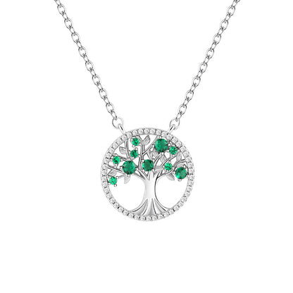 Collana albero della vita zirconi