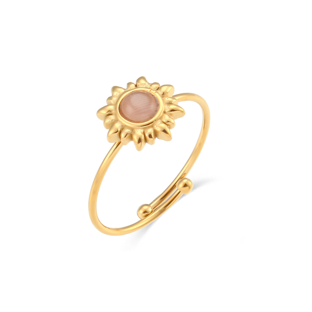 Anello Agata e Opale Vintage