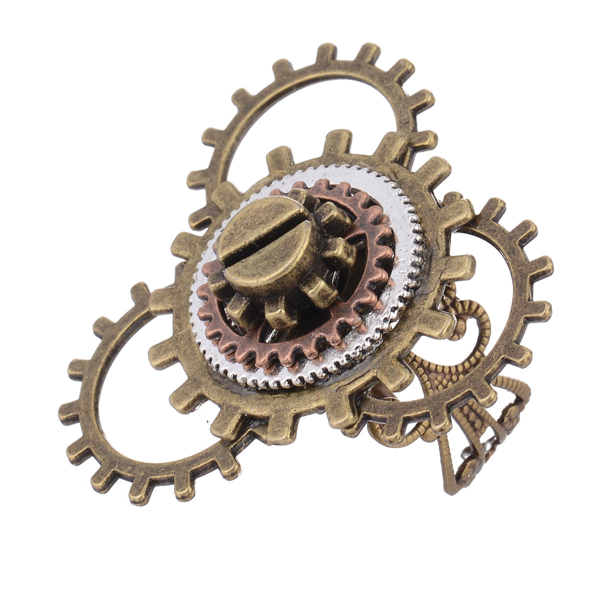 Anello steampunk ingranaggio