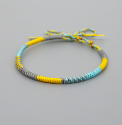 Bracciale natalizio corda