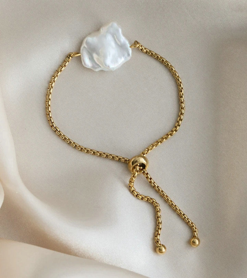 Bracciale perle barocche impermeabile